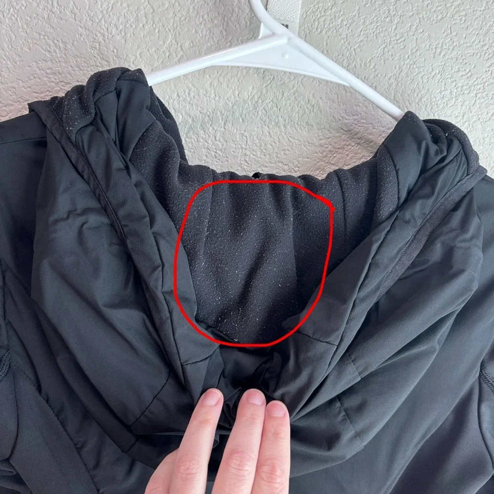 Lululemon Run For Cold Pullover Quarter Zip Jacket Black Women’s Size 2